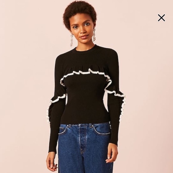 Forever 21 sold out ruffle sweater - Picture 1 of 5